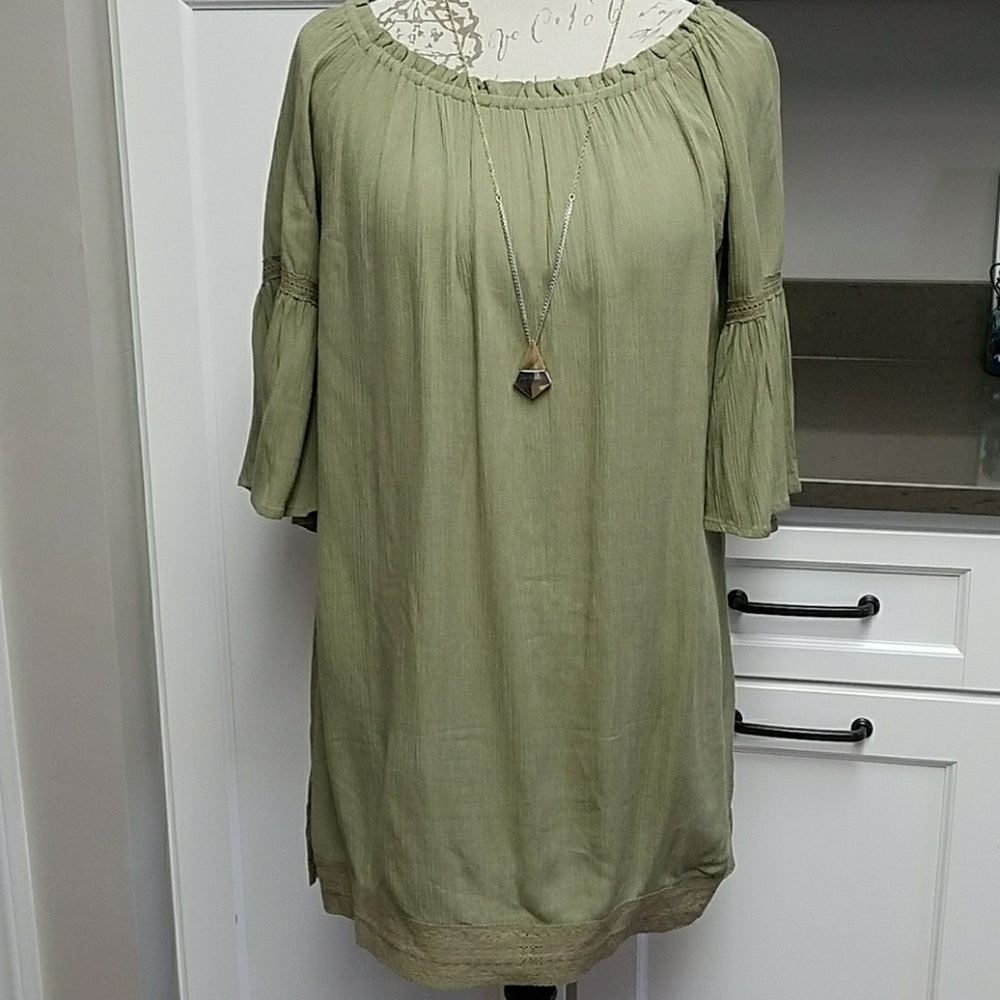 NWOT Olive Tunic